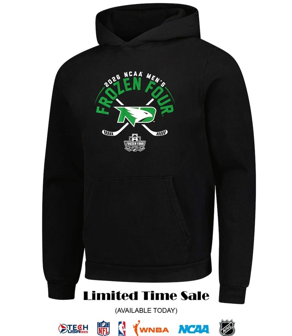 North Dakota Fighting Hawks 2026 NCAA Men’s Hockey Frozen Four shirt