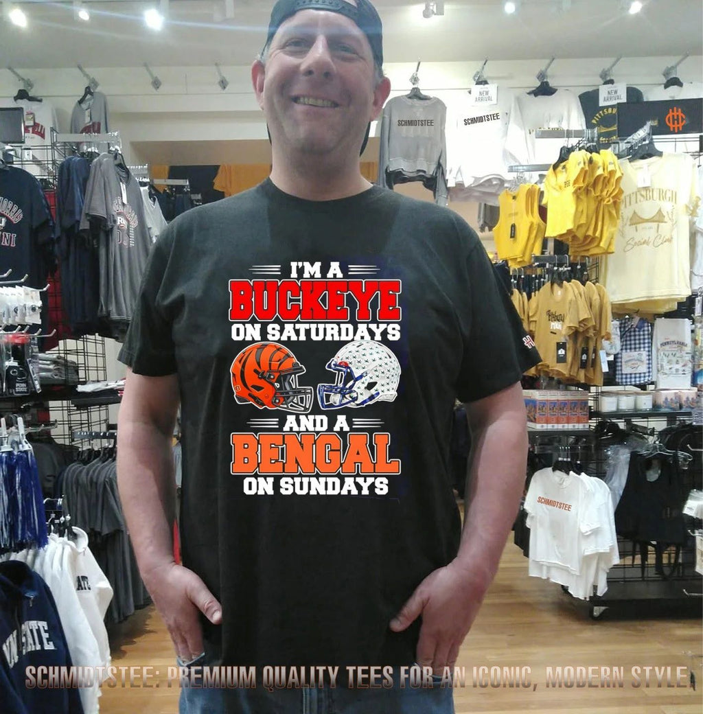 I’m a Buckeye on Saturdays and a Bengal on Sundays shirt