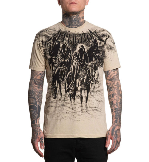 Affliction Men's T-shirt Black Hunt Y2K Biker