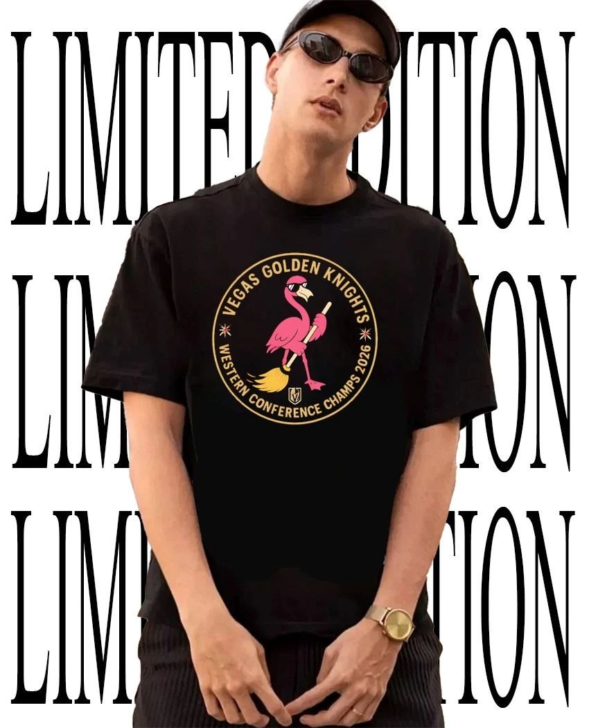 Vegas Golden Knights 2026 Western Conference Final Flamingo Sweep shirt