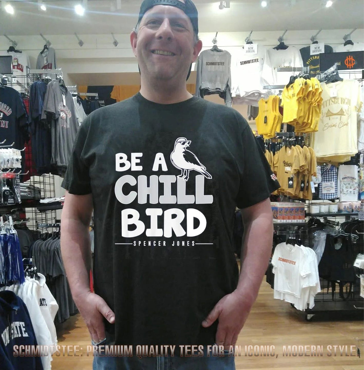 Spencer Jones New York Yankees Be A Chill Bird shirt