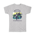 Gift T-Shirt : Recife Brasil Surfing Paradise Beach Tropical Vacation
