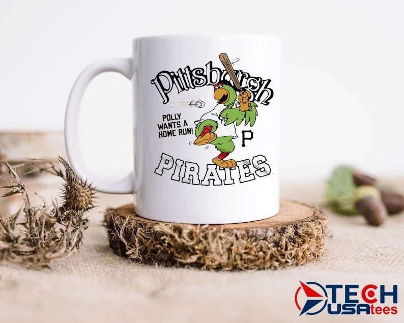 Pittsburgh Pirates Pirate Parrot Polly wants a Home Run mascot shirt by homage