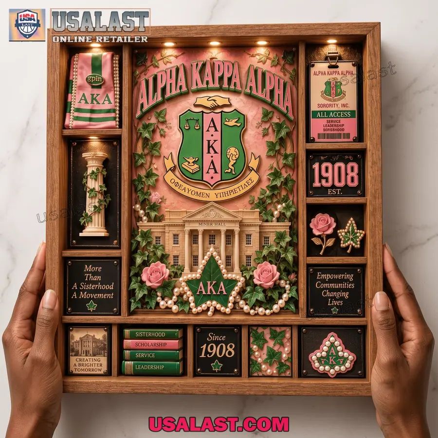 Alpha Kappa Alpha Custom Frame Light Box