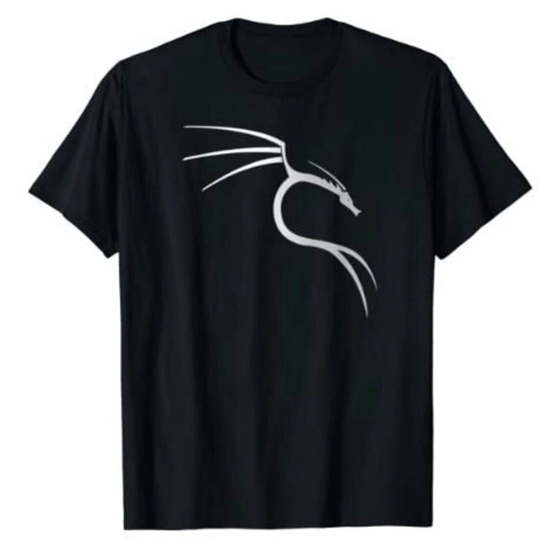 Kali Linux lover T-Shirt White Kali Dragon Logo Open Source Os. Unisex tee