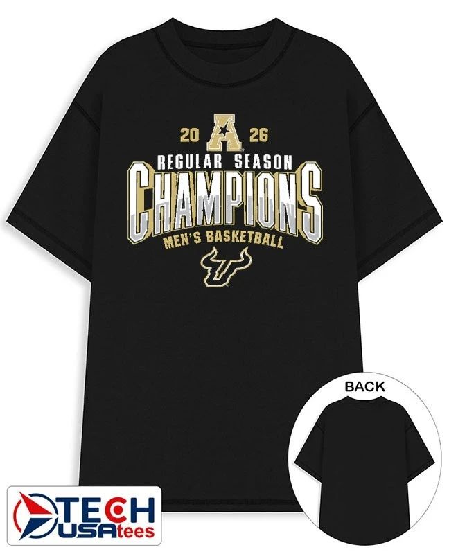South Florida Bulls 2026 AAC Men’s Basketball Regular Season Champions shirt