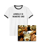 Arnold Is Numero Uno Ringer Tee, Arnold Schwarzenegger, Body Building, Lifting