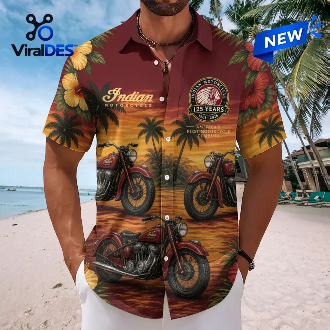 Indian Motorcycle 125th Anniversary Button-Down Shirt