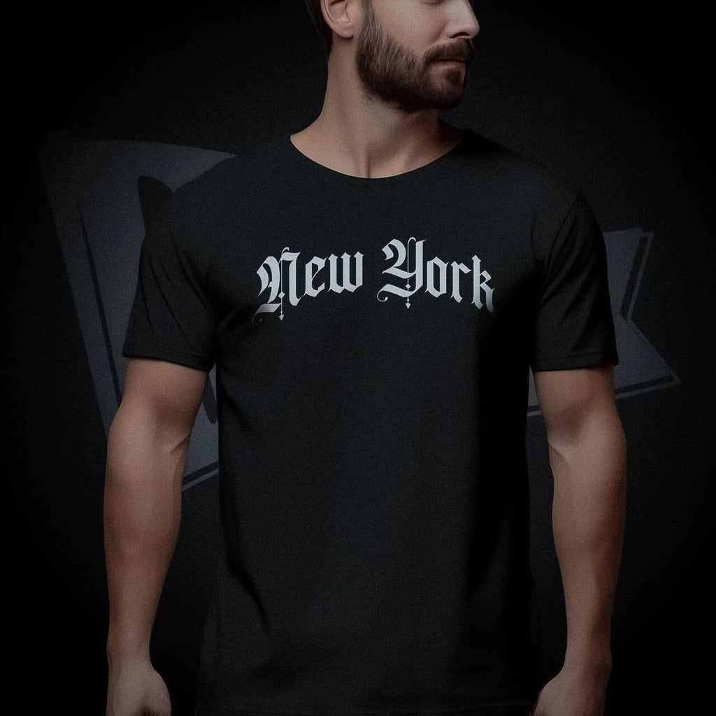 New York Black Graphic Unisex Women Men Trendy Tee Fashion Vintage T-shirt