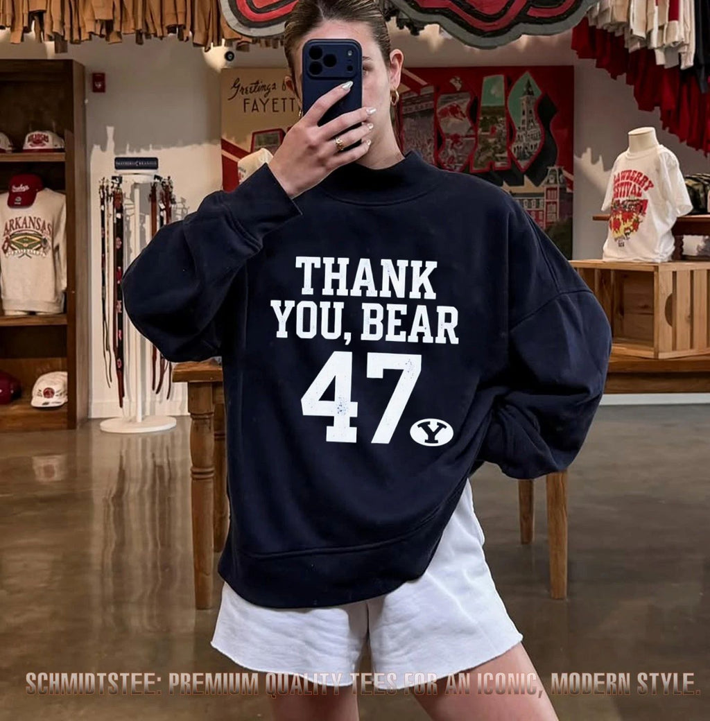 Bear Bachmeier BYU Cougars Thank You Bear 47 BYU shirt