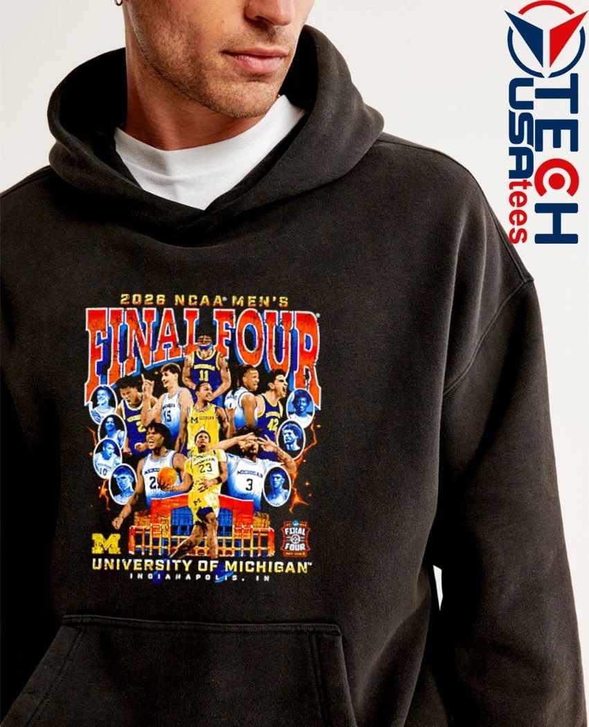 Michigan Wolverines 2026 NCAA Men’s Basketball Final Four graphic vintage shirt