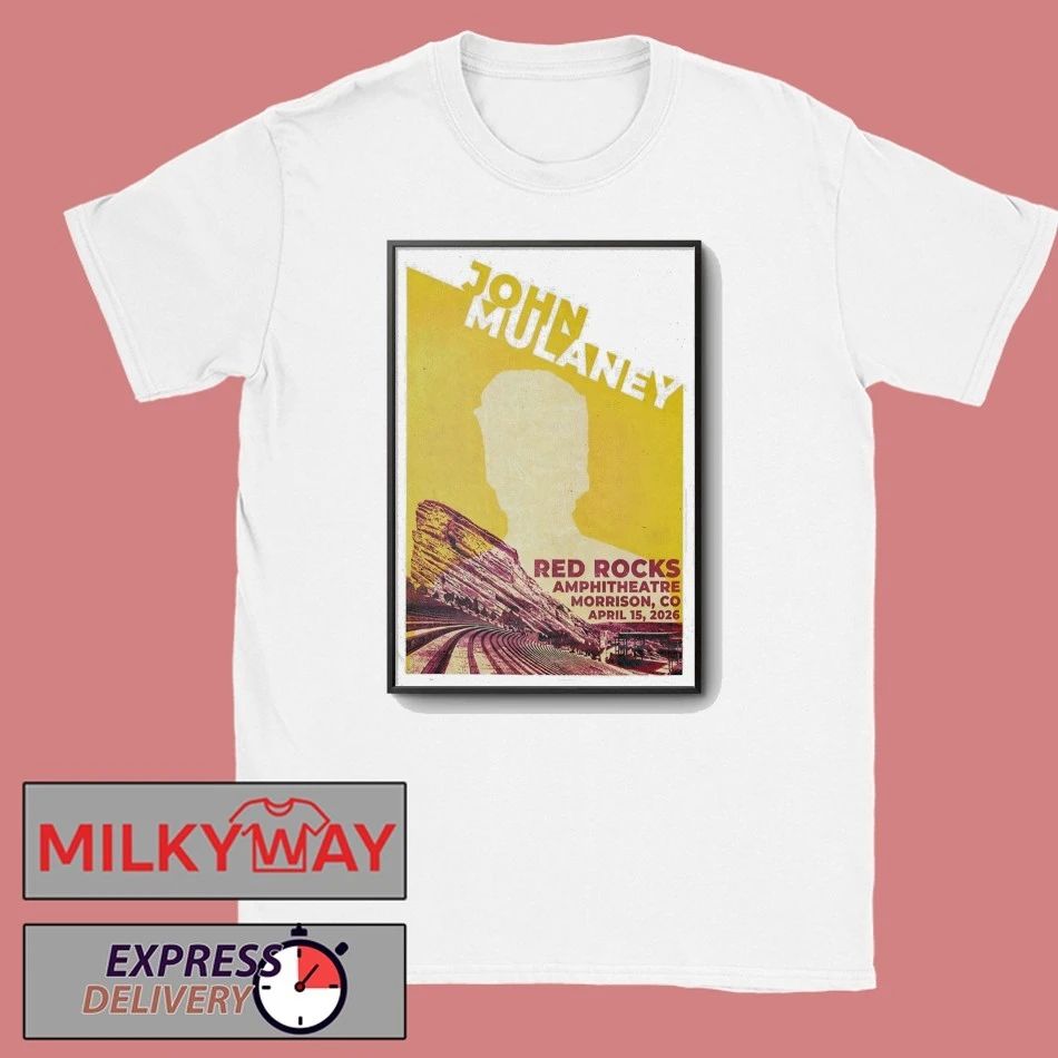 John Mulaney Apr 15 2026 Red Rocks Amphitheatre Show Poster shirt