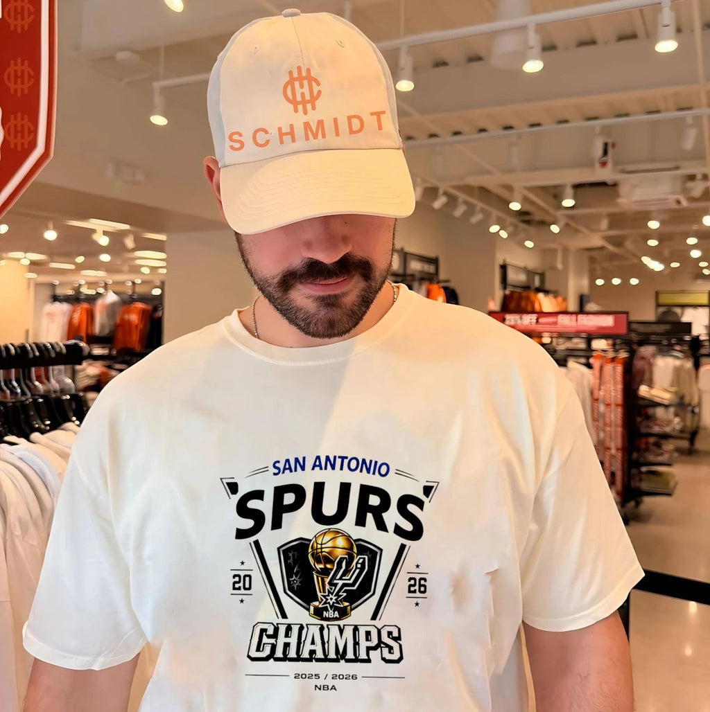 San Antonio Spurs 2026 NBA Champions White Logo shirt