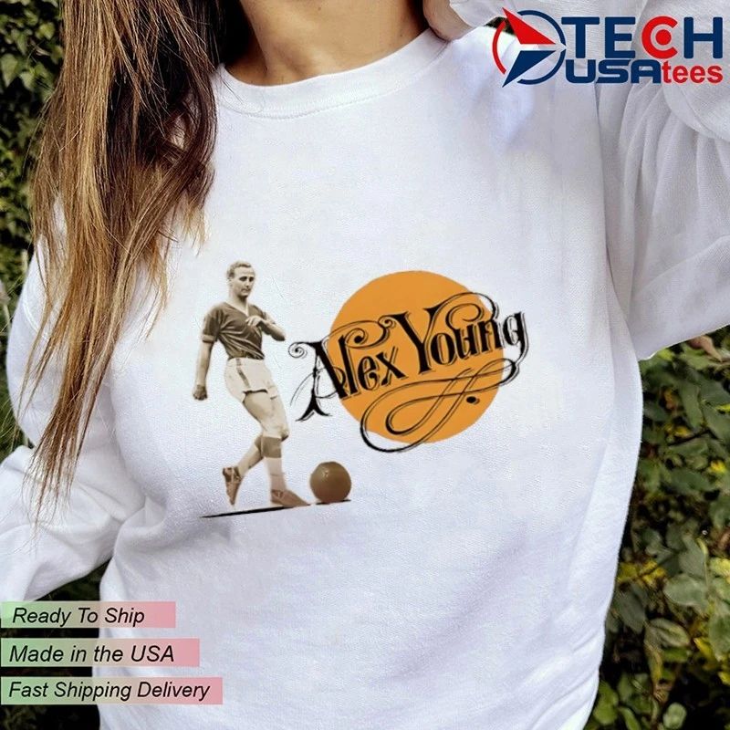 Everton Legend Alex Young The Golden Vision shirt
