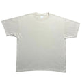 Vintage Y2K Blank T Shirt Mens XL Beige Cotton Basic Minimal Tee Anvil Tag