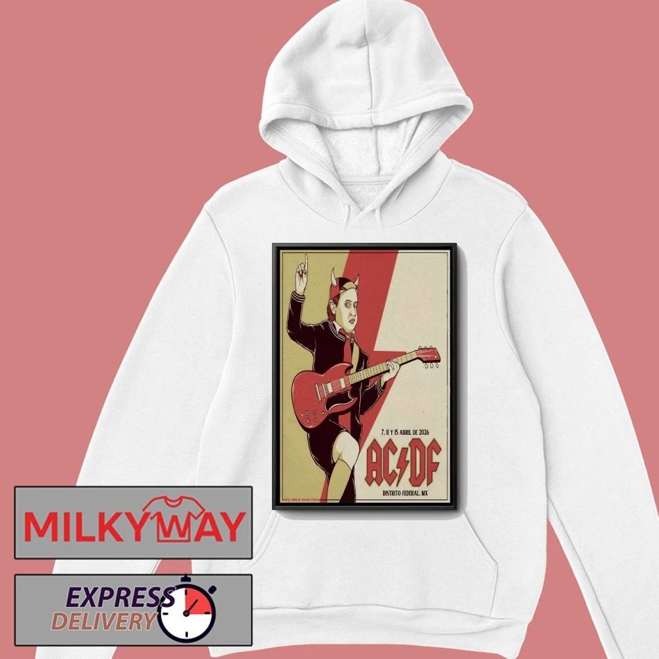 AC DC Estadio GNP Seguros, Mexico City Apr 7 2026 Poster shirt