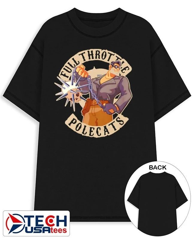 Road Rage Ben full throttle polecats shirt by claygrahamart