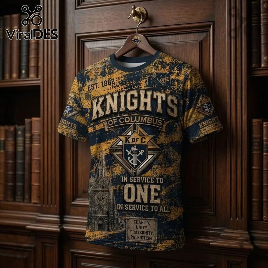 NRL Knights of Columbus Patriotic Knight T-Shirt