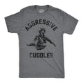 Mens Funny T Shirts Aggressive Cuddler Sarcastic Martial Arts Graphic Tee for