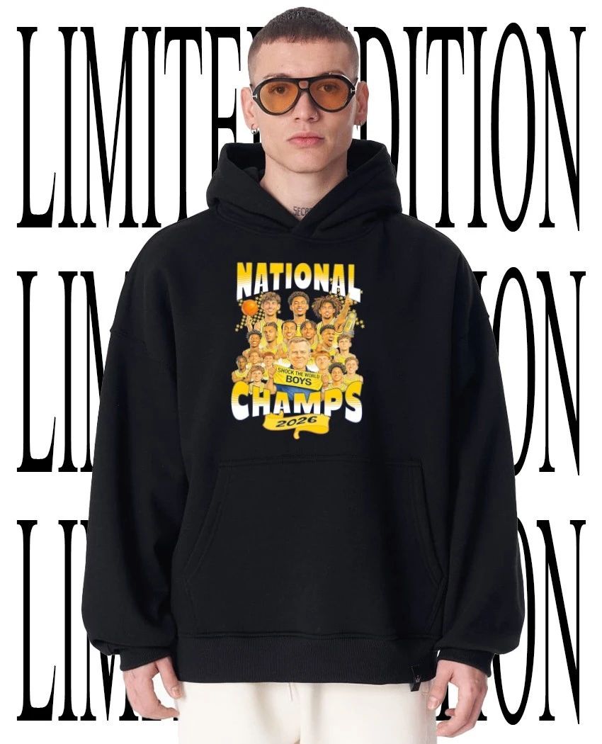Shock the World Boys Michigan Wolverines 2026 National Champs shirt