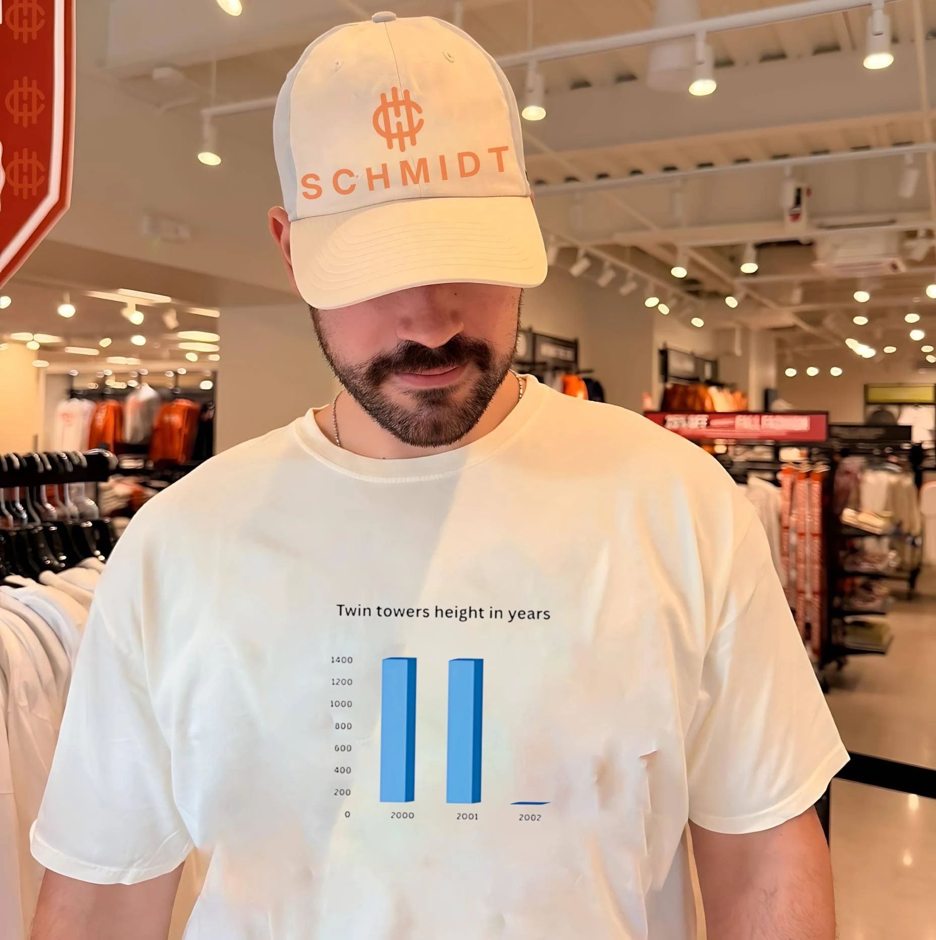 Twin towers height in years shirt