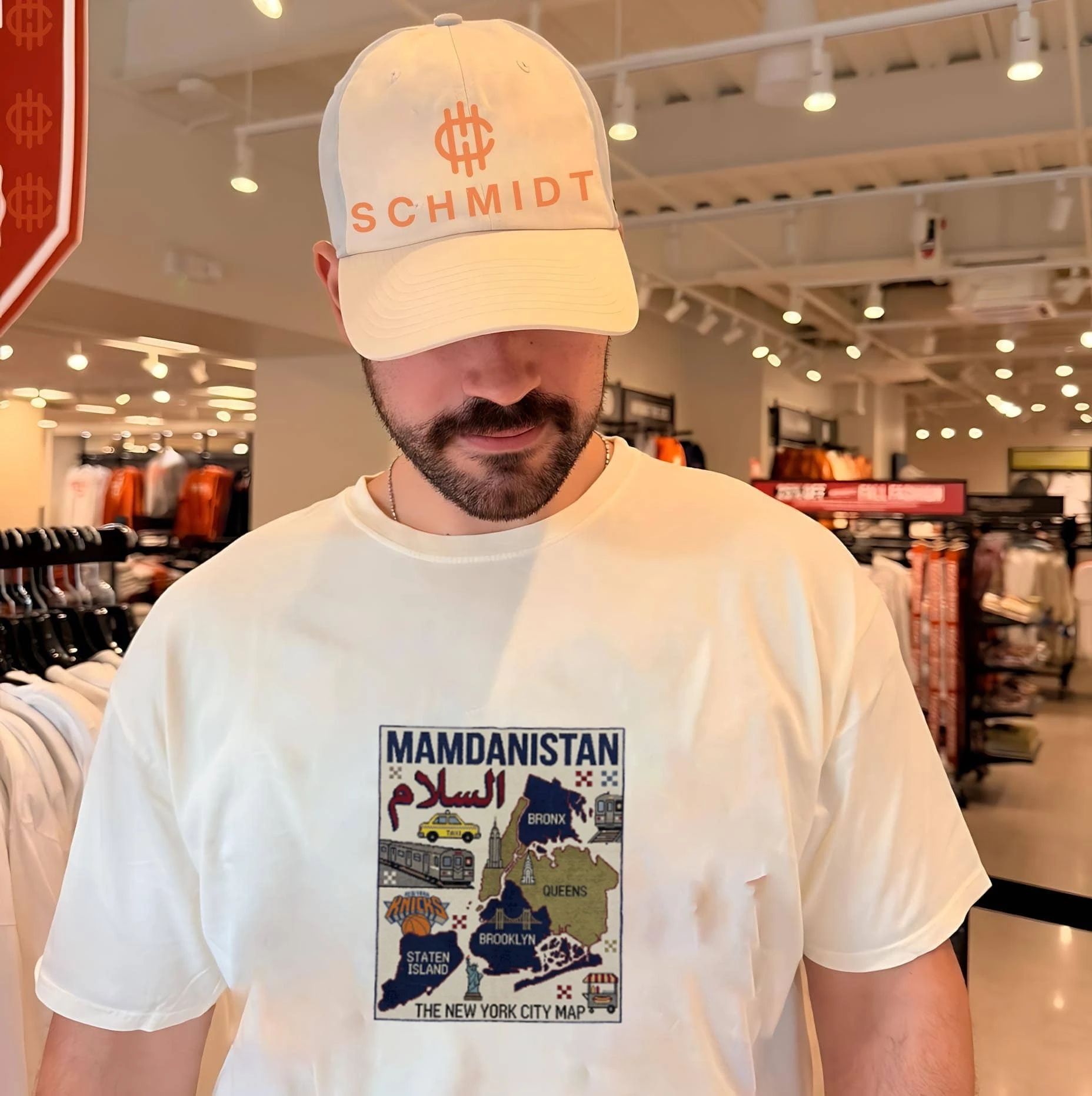 Mamdanistan New York City map graphic shirt
