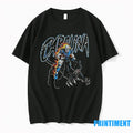 Carolina Panthers Skeleton Riding Black Panther Tshirts Sweater