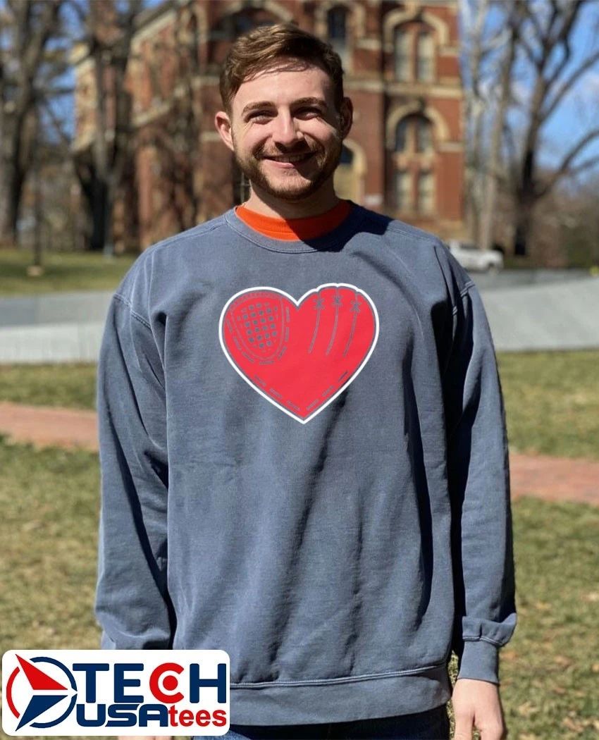 Glove Baseball heart shirt