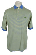 LACOSTE Yellow Polo T-Shirt size S Mens Outerwear Outdoors Menswear Striped