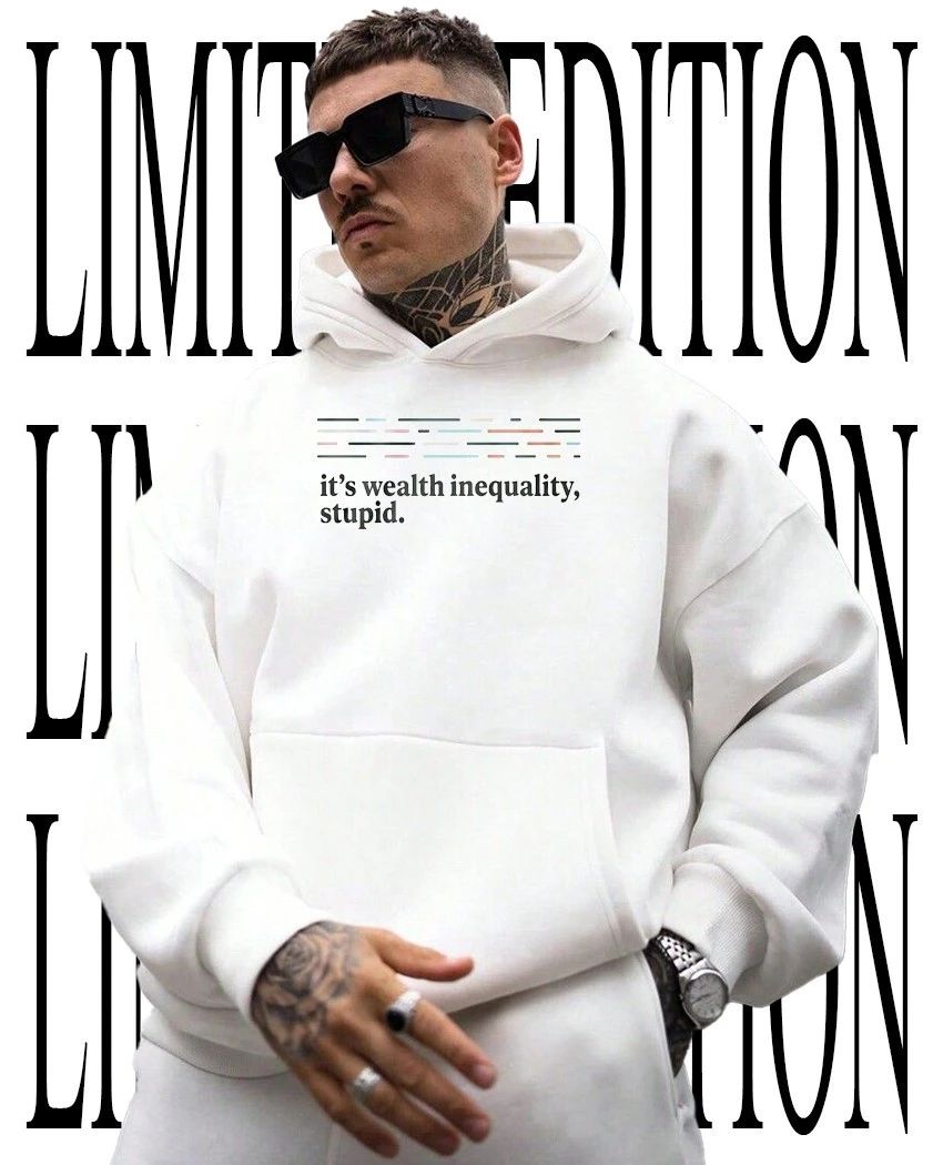 It’s Wealth Inequality Stupid Abstract Line Design Economic Commentary shirt