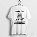 Classic Raccoon Careful Ive Got Wisdom Sarcasm And Bad Knees T Shirts