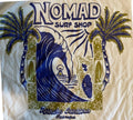 Next Level NOMAD SURF SHOP Mens T-shirt blue graphic print Rancho Nicaragua NWT