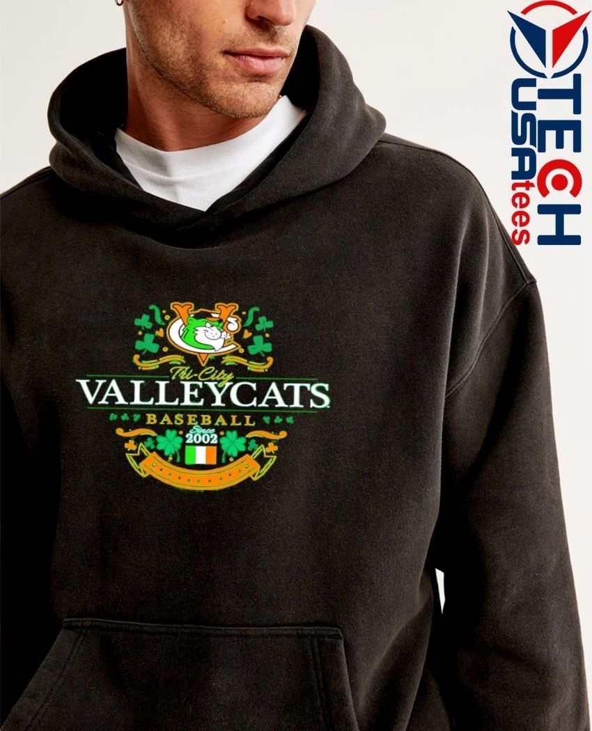 Tri-city Valleycats Baseball since 2002 St. Patrick’s Day shirt