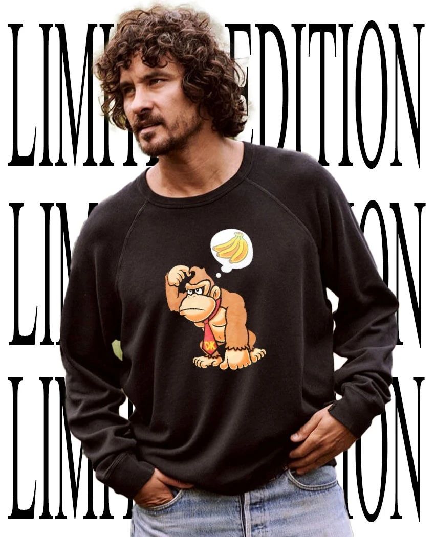 Donkey Kong thinking about bananas shirt