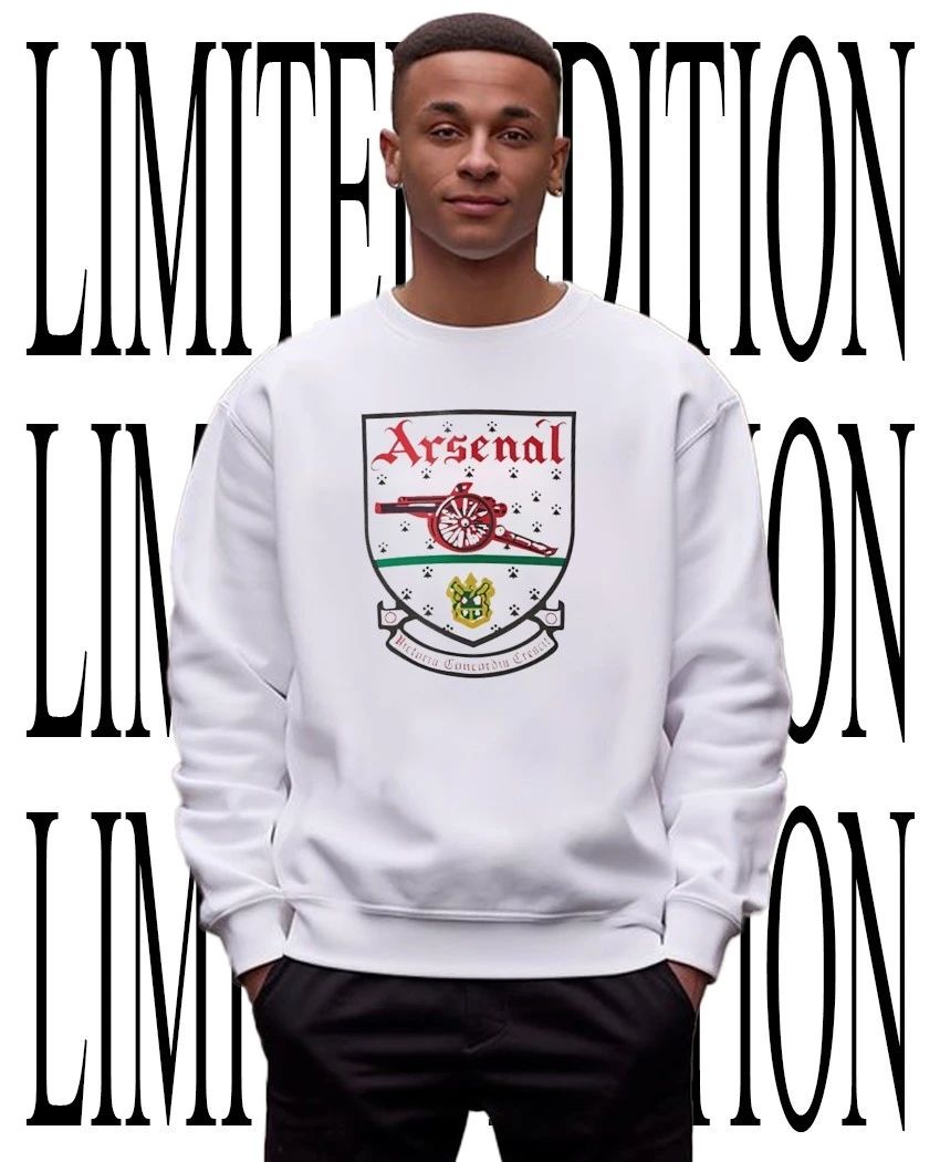 Arsenal Vintage Crest Shield Soccer Premier League logo shirt