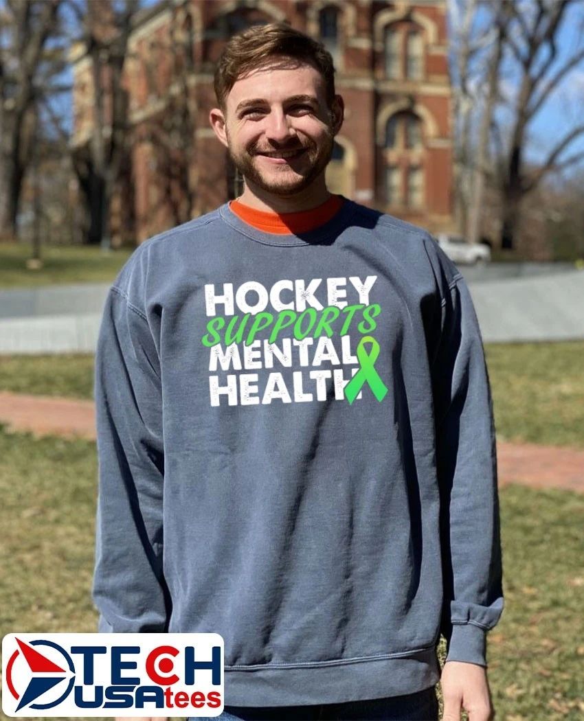 Hockey Supports Mental Health cancer shirt