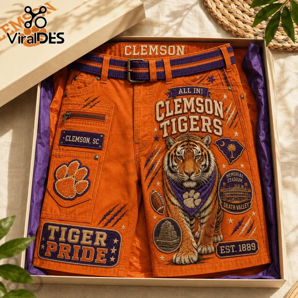 Clemson Tigers Orange Casual Shorts