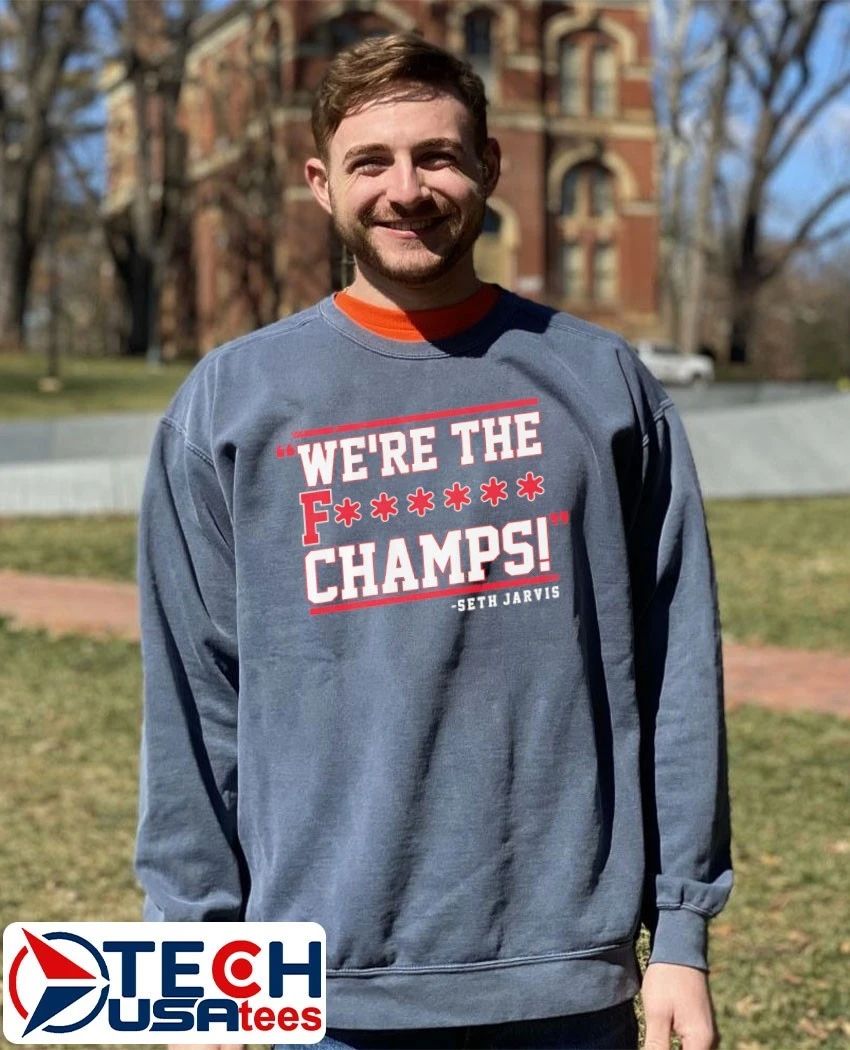 Seth Jarvis we’re the fcking Champs Carolina Hurricanes Hockey shirt
