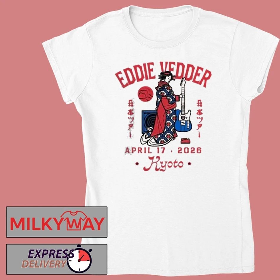 Eddie Vedder Kyoto Japan 2026 Geisha Event Tee At Rohm Theatre Kyoto On April 17 2026 shirt