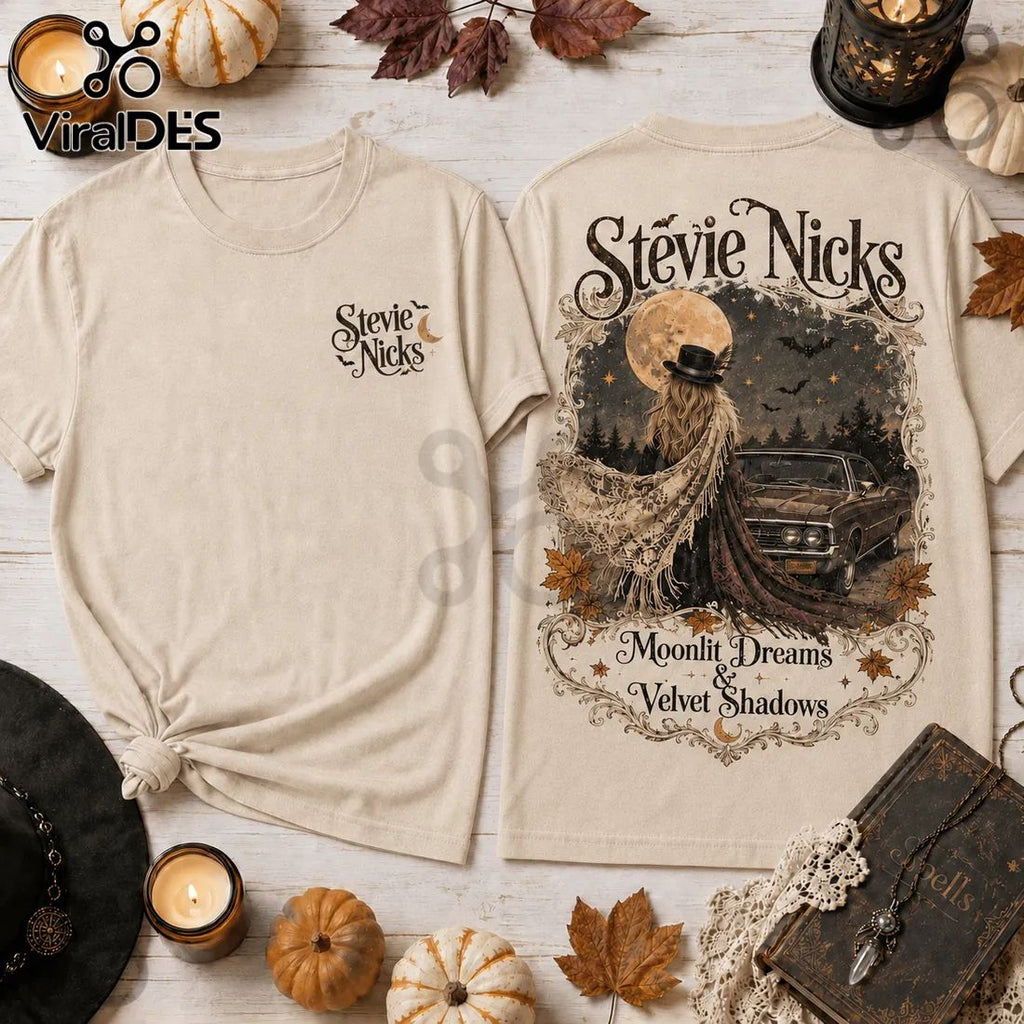 Stevie Nicks Velvet Shadows Beige T-Shirt