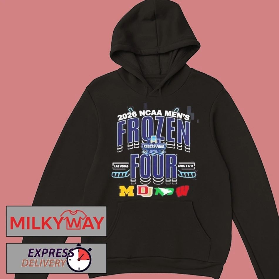 2026 NCAA Frozen Four Las Vegas Teams Matchup Logo T-Shirt