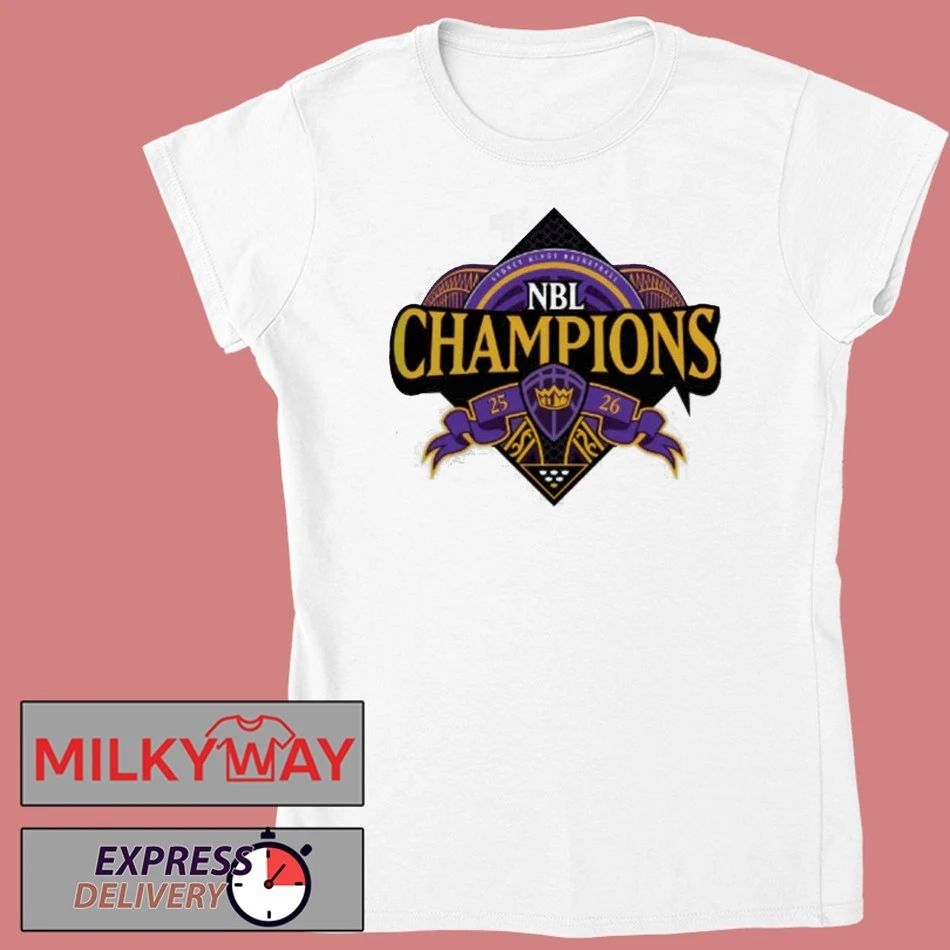 Sydney Kings 2026 NBL Champions Logo Locker Room T-Shirt