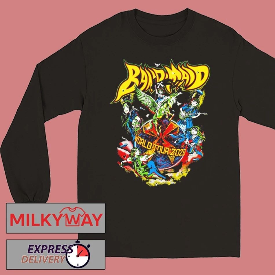Band Maid World Tour 2026 Comic Omeisyusama Design By Shun Suzuki And Yokun shirt