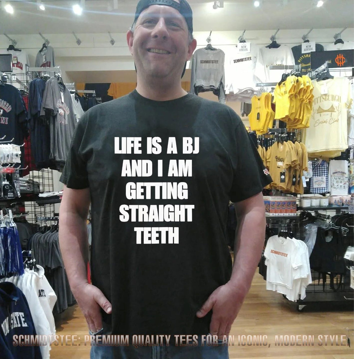 Life Is A BJ And I Am Getting Straight Teeth shirt