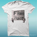 T-Shirt "Free Hugs" Color White The Happiness Is Having My T-Shirt New