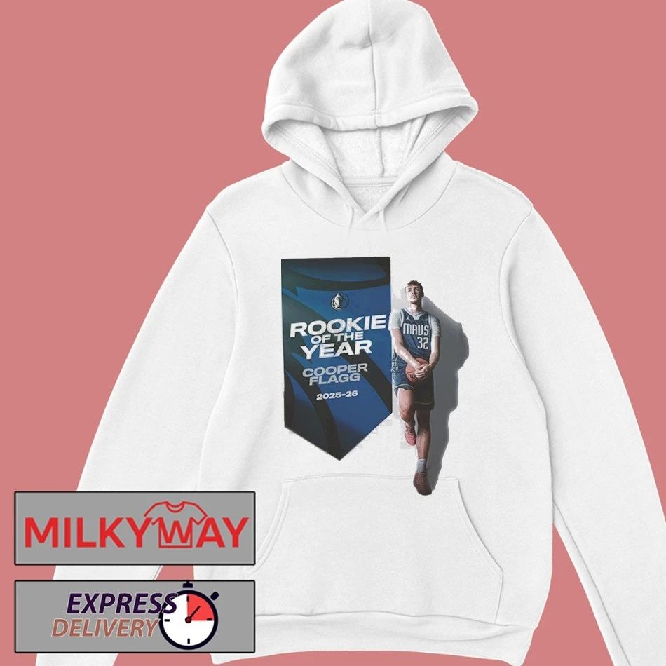 Cooper Flagg Rookie Of The Year NBA 2026 Dallas Mavericks shirt