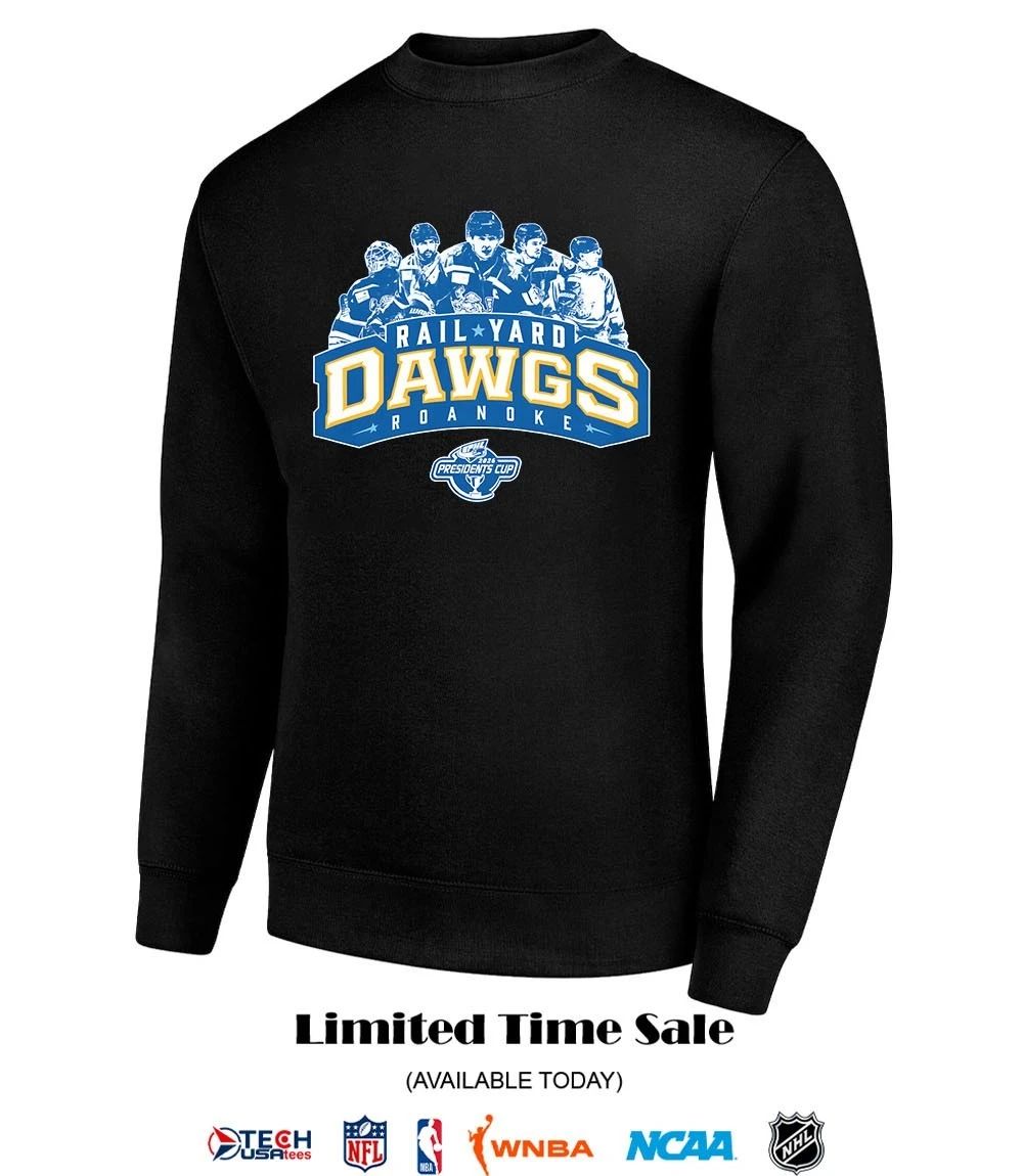 Roanoke Rail Yard Dawgs 2026 President Cup logo shirt
