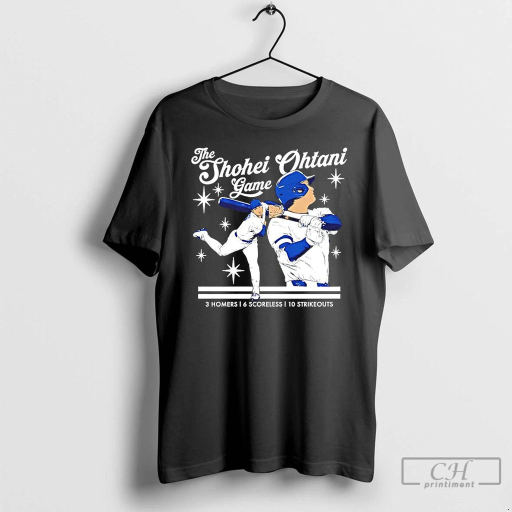 Classic The Shohei Ohtani Game 3 Homers 6 Scoreless 10 Strikeouts T Shirts