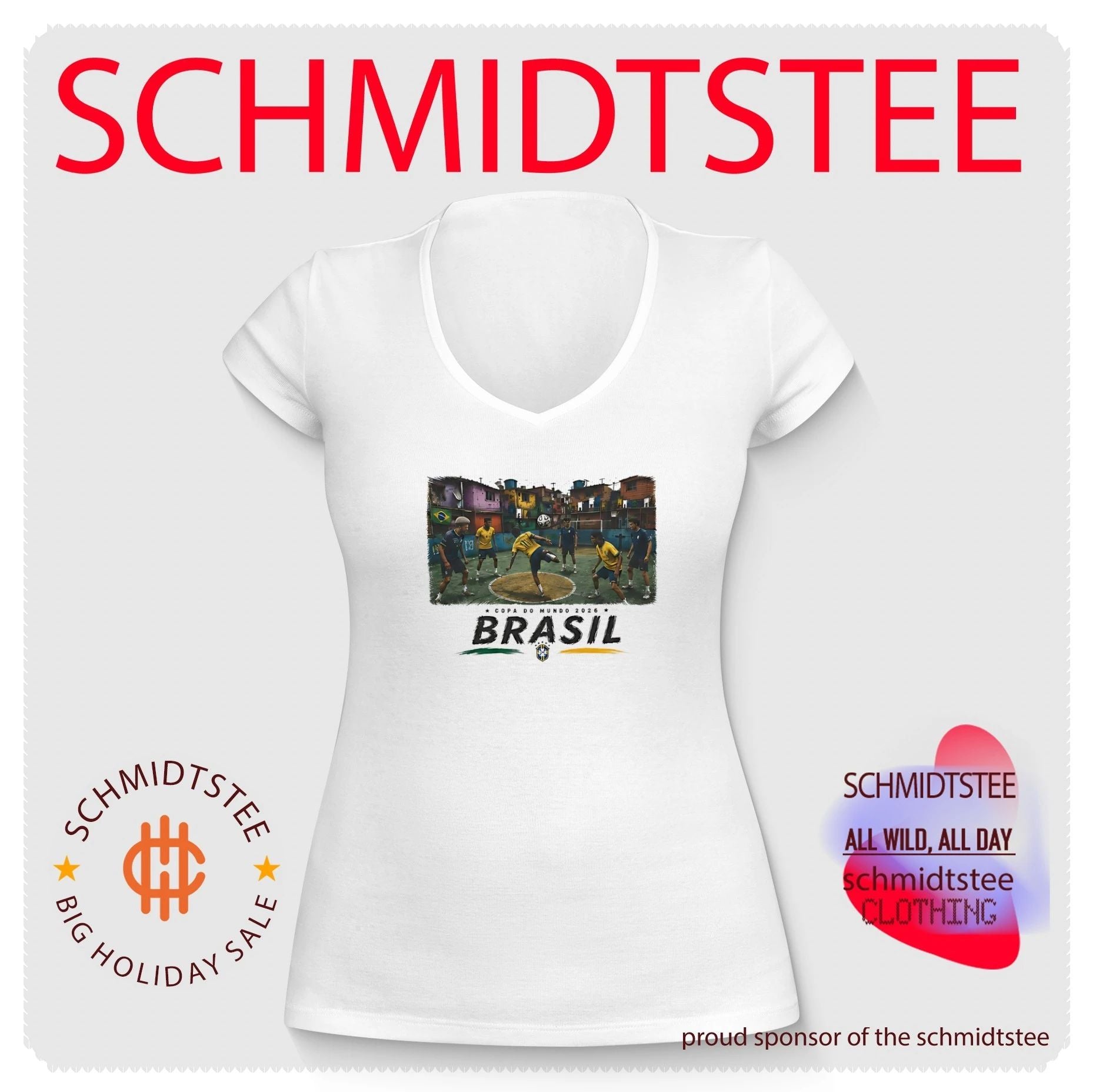 Brasil Copa do Mundo 2026 soccer player illustrated shirt