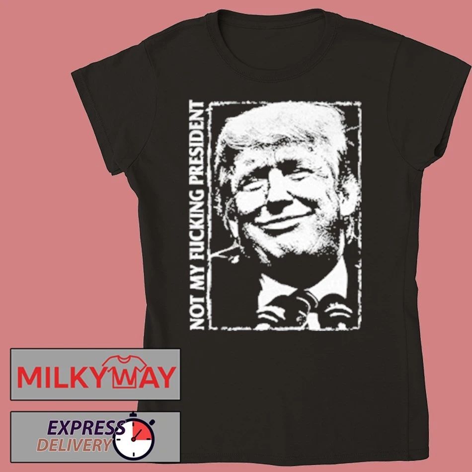 NOFX Trump Is Not My President Black White Shirt